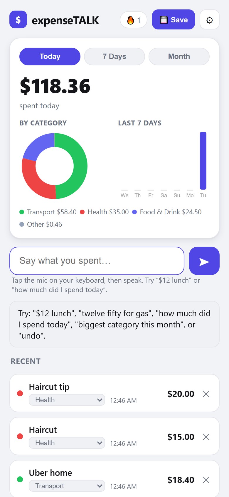 Expense Tracker You Talk To 2