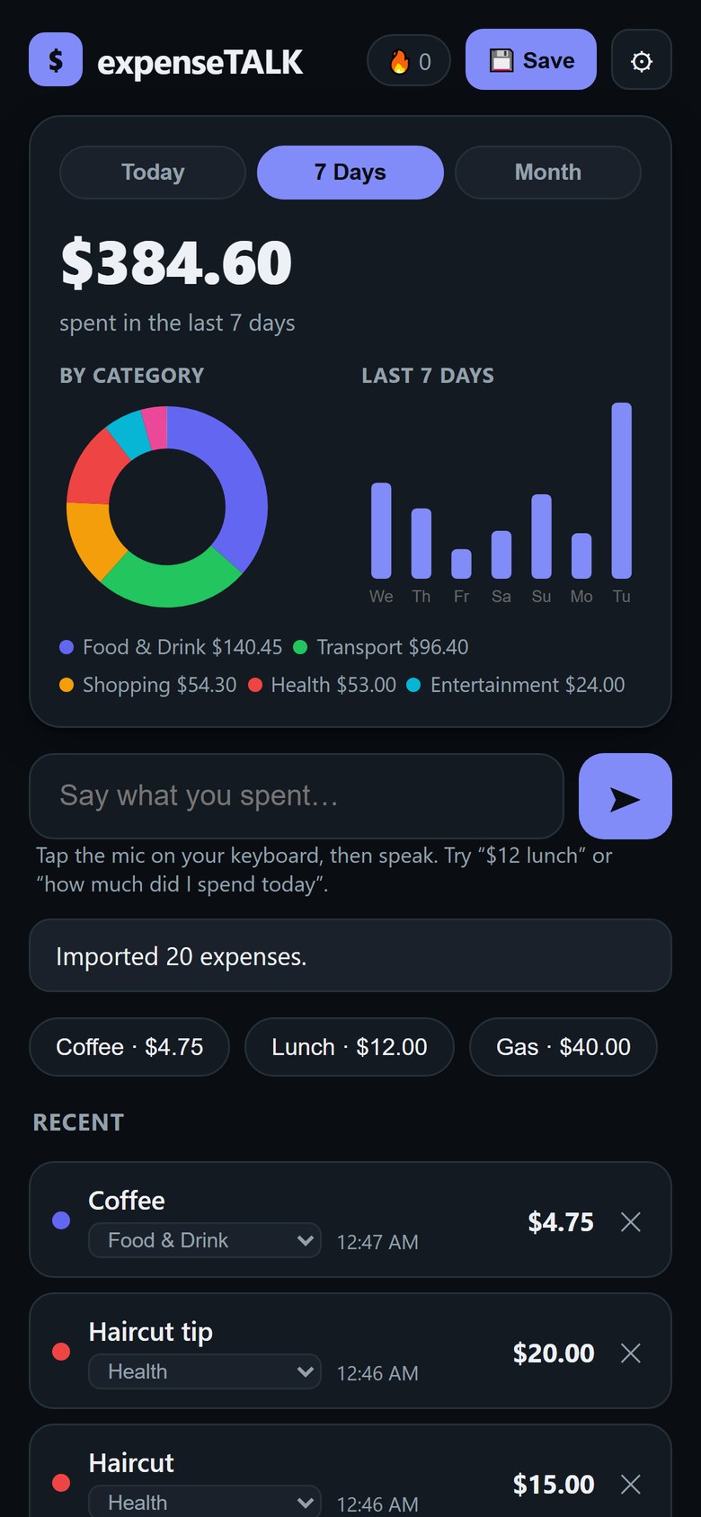 Expense Tracker You Talk To 4